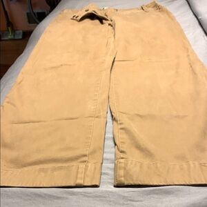 LOFT Tan Wide Leg Pants